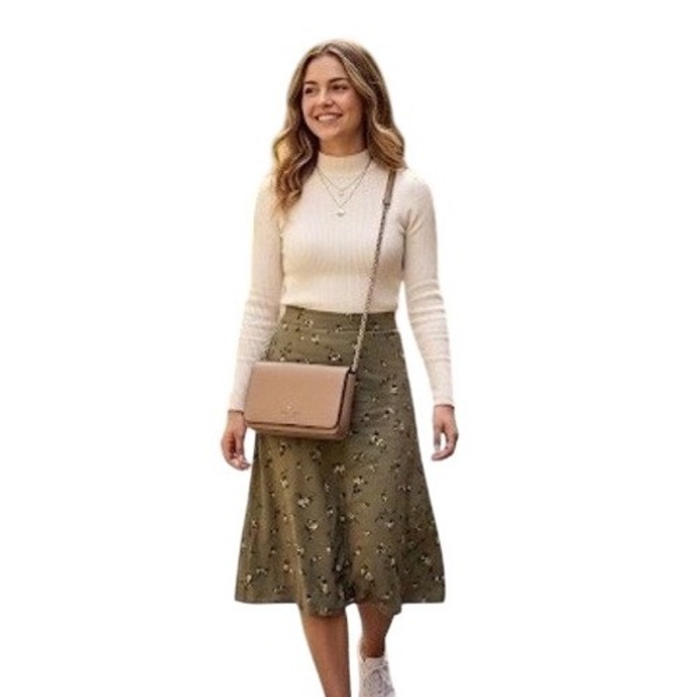 Kate Spade New York Pebbled Leather Chain Crossbody Bag Taupe‎ Wallet On Chain.